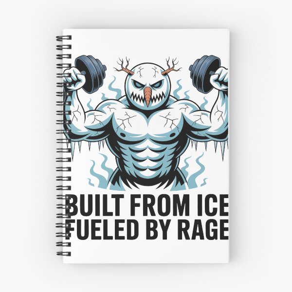 Item preview, Built From Ice Fueled By Rage Cursed Snowman Winter Gym Meme designed and sold by WSPrintCrafter.