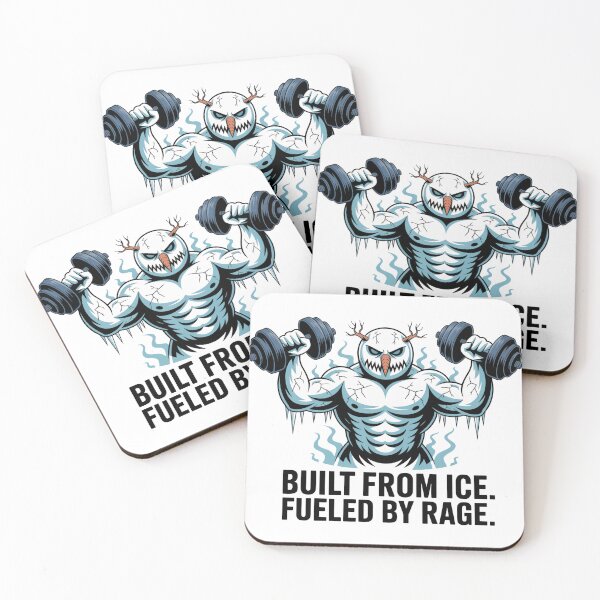 Item preview, Built From Ice Fueled By Rage Cursed Snowman Winter Gym Meme designed and sold by WSPrintCrafter.