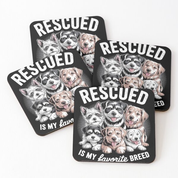 Item preview, rescued is my favorite breed - Animal Rescue Dog lover  designed and sold by NailMolisa.