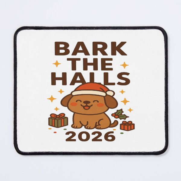 Item preview, Bark The Halls 2026 – Cute Christmas Dog Kiwi Style Holiday Design designed and sold by StyleLap.