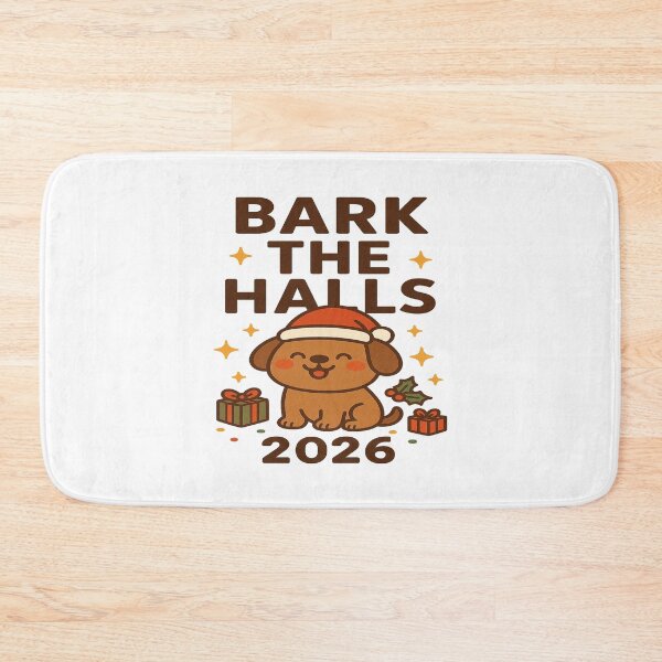Item preview, Bark The Halls 2026 – Cute Christmas Dog Kiwi Style Holiday Design designed and sold by StyleLap.