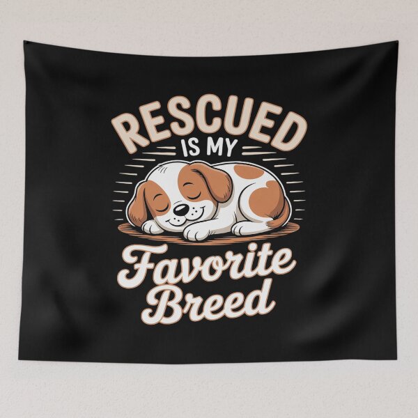 Item preview, Rescued Is My Favorite Breed Animal Rescue Dogs  designed and sold by NailMolisa.