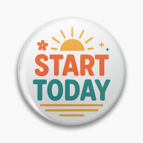 Item preview, Start Today Motivational Sunrise Quote Design. designed and sold by The-T-In-Retro.