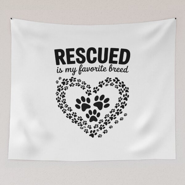 Item preview, Rescued Is My Favorite Breed Cute Rescue Dogs Lovers  designed and sold by NailMolisa.