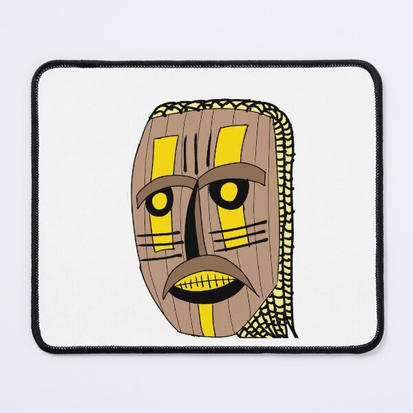 Item preview, Masquerade mask yellow with braids designed and sold by mad4mode.