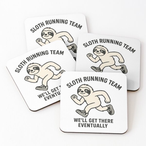 Item preview,  Sloth Running Team Funny Fitness Design – We’ll Get There Eventually designed and sold by Jason123za.
