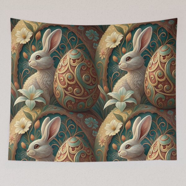 Item preview, Easter Bunny , Easter Lily And Easter Egg    designed and sold by justrachna.