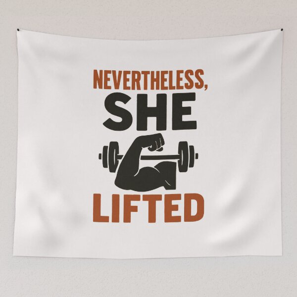 Item preview, Nevertheless, She Lifted: An Emblem of Determined Feminine Strength designed and sold by Jason123za.