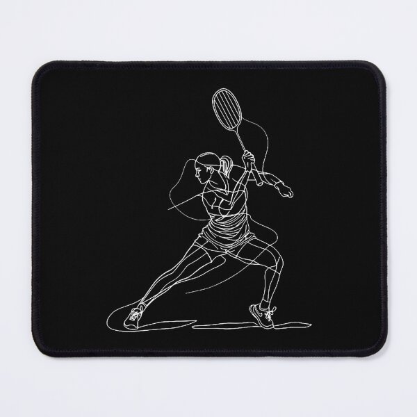 Item preview, Female Badminton Player Drawing Shuttlecock Game For Girls designed and sold by MelanieMiram1.