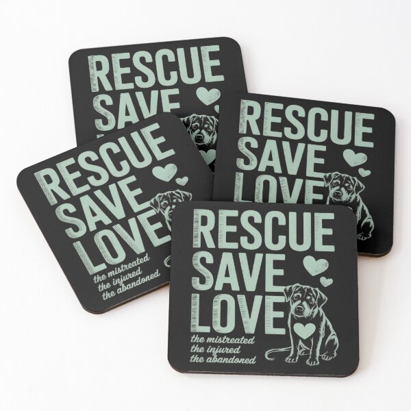 Item preview, Save Love Rescue the Mistreated Animals Rescue Dog  designed and sold by InspiredFoul.
