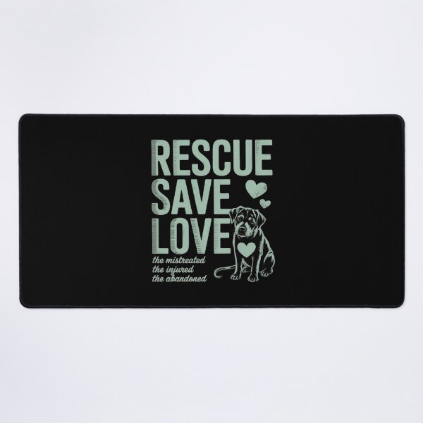 Item preview, Save Love Rescue the Mistreated Animals Rescue Dog designed and sold by InspiredFoul.