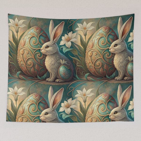 Item preview, Easter Bunny , Easter Lily And Easter Egg    designed and sold by justrachna.