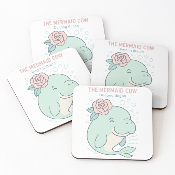 Item preview, The Mermaid Cow – Cute Dugong Dugon Kawaii Sea Animal designed and sold by WildlifeInc.