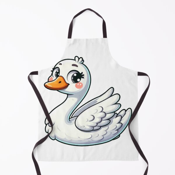 Item preview, Cute Swan Sticker – Adorable Kawaii Swan Illustration designed and sold by LunaPixelStudio.