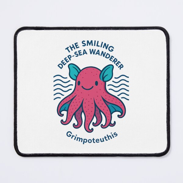 Item preview, The Smiling Deep-Sea Wanderer – Grimpoteuthis Dumbo Octopus designed and sold by WildlifeInc.