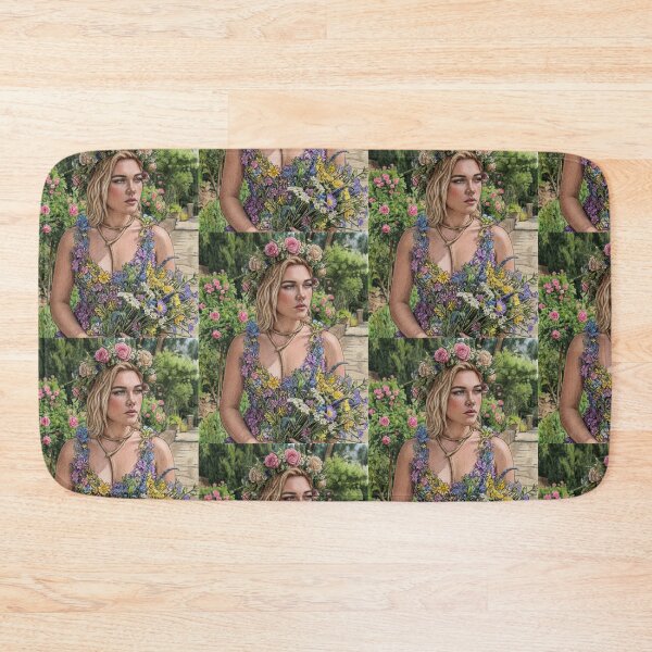 Item preview, Sketch Drawing of Florence Pugh Filled in with Colored Pencils designed and sold by MattBStickers.