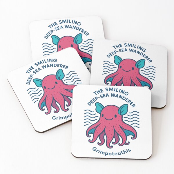 Item preview, The Smiling Deep-Sea Wanderer – Grimpoteuthis Dumbo Octopus designed and sold by WildlifeInc.