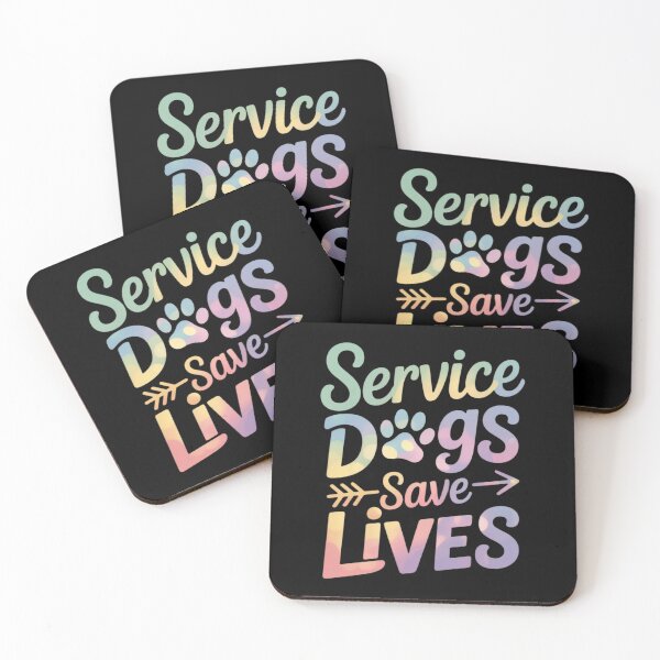 Item preview, Service Dogs Save Lives Funny Dog Tie Dye Animal Advocate  designed and sold by InspiredFoul.