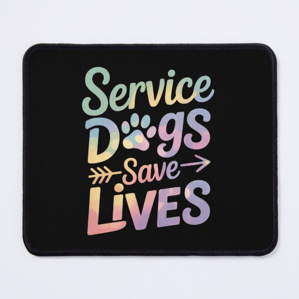 Item preview, Service Dogs Save Lives Funny Dog Tie Dye Animal Advocate  designed and sold by InspiredFoul.