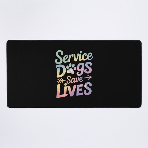Item preview, Service Dogs Save Lives Funny Dog Tie Dye Animal Advocate  designed and sold by InspiredFoul.