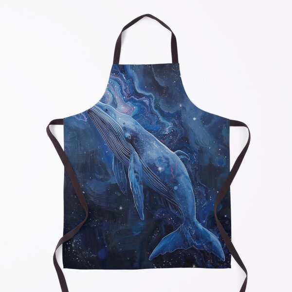 Item preview, Cosmic Whale Galaxy Art – Space Whale Swimming in Nebula Stars Dreamy Fantasy Print designed and sold by TitanRN.