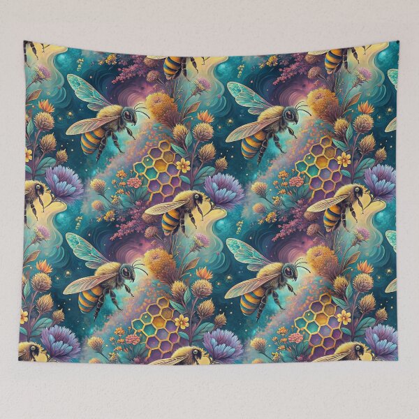Item preview, Bee , Bee Hive And Florals  designed and sold by justrachna.