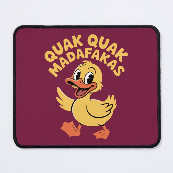 Item preview, Quak Quak Madafakas Funny Duck - Cute Retro Cartoon Duck Humor Design designed and sold by Rangmanch.