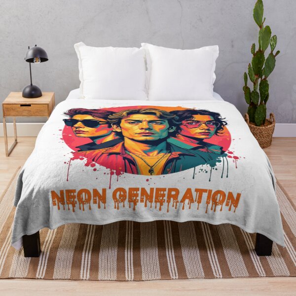 Item preview, Neon Generation Pop Art Retro Portrait Tee Vibrant Streetwear Graphic designed and sold by Design-Pro-21.