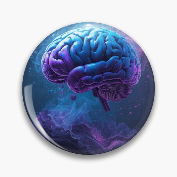 Item preview, Neon Brain Synapse Explosion – Psychedelic Art Print designed and sold by TitanRN.