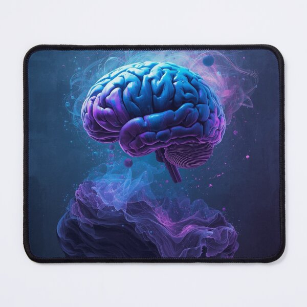 Item preview, Neon Brain Synapse Explosion – Psychedelic Art Print designed and sold by TitanRN.