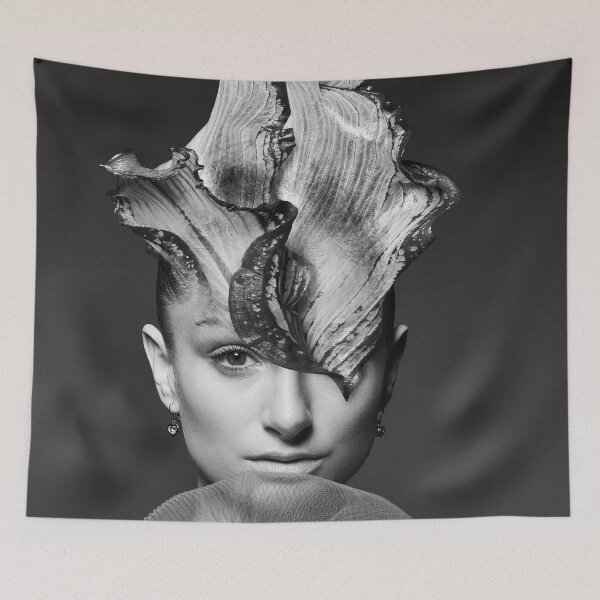 Item preview, Organic Floral Headpiece – Elegant Woman Portrait designed and sold by Belluso Visuals.
