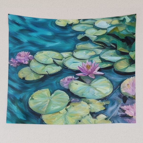 Item preview, Lily Pads with Flowers designed and sold by tomorrowsart.