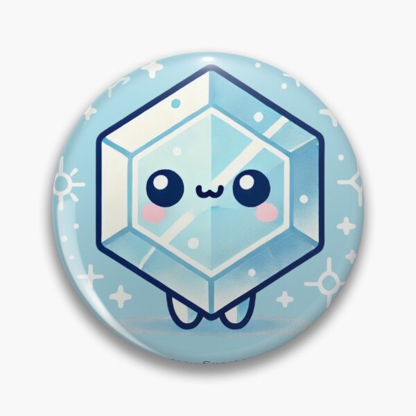 Item preview, BioKawaii Mineral Salt – Cute Hexagonal Crystal Character designed and sold by Yohei-Studio.