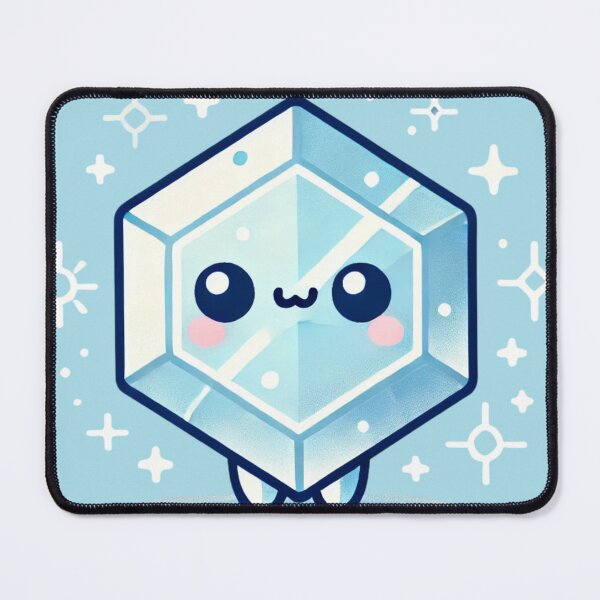 Item preview, BioKawaii Mineral Salt – Cute Hexagonal Crystal Character designed and sold by Yohei-Studio.