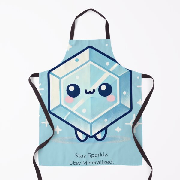 Item preview, BioKawaii Mineral Salt – Cute Hexagonal Crystal Character designed and sold by Yohei-Studio.