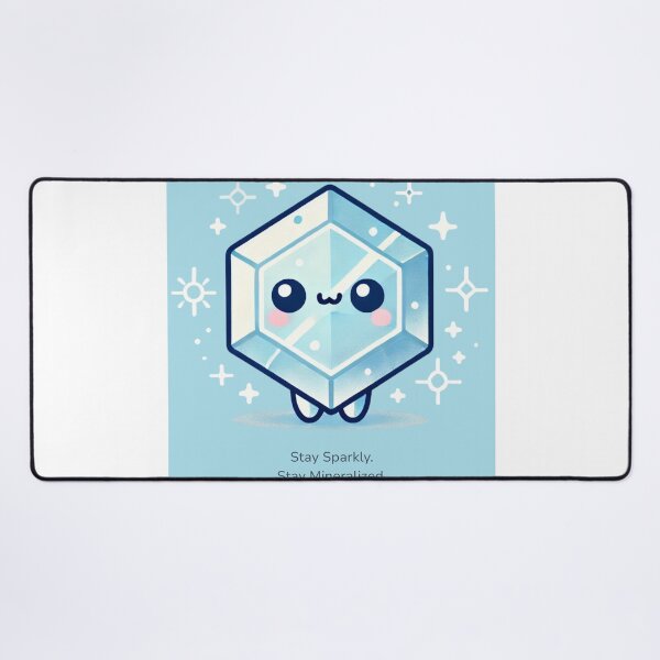 Item preview, BioKawaii Mineral Salt – Cute Hexagonal Crystal Character designed and sold by Yohei-Studio.