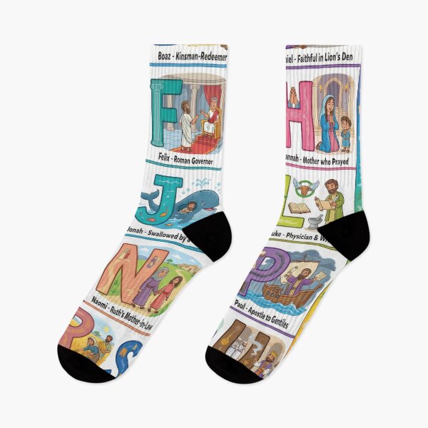 Item preview, A-Z Bible Characters Alphabet designed and sold by Darktideprints.