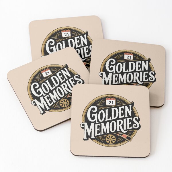 Item preview, Golden Memories Vintage Film Reel Calendar Emblem Design designed and sold by SplashTastic.