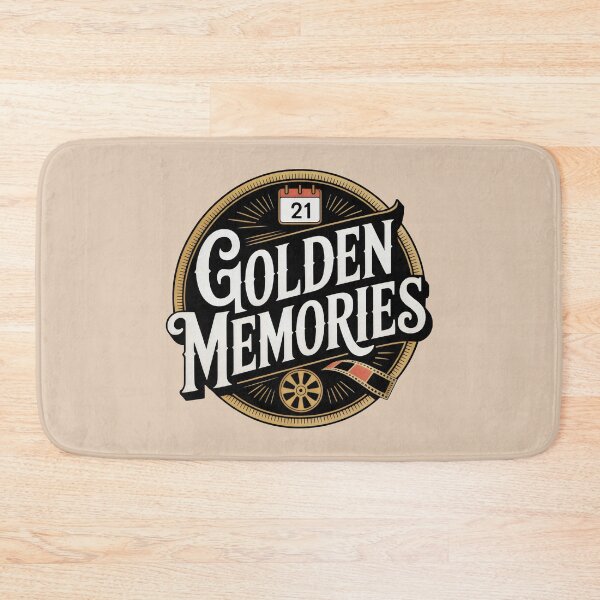 Item preview, Golden Memories Vintage Film Reel Calendar Emblem Design designed and sold by SplashTastic.