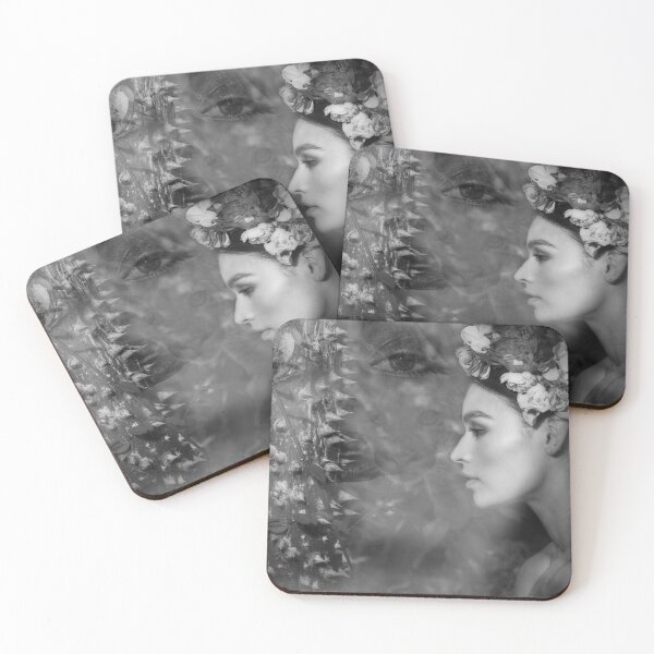 Item preview, Whispering Floral Muse Portrait designed and sold by Belluso Visuals.