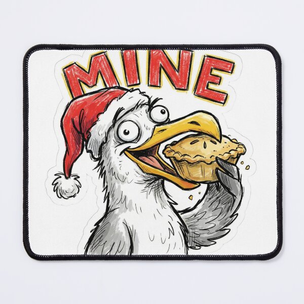 Item preview, Mine Seagull Christmas Pie Finding Nemo Funny Holiday Food Bird designed and sold by ArtByYunus.