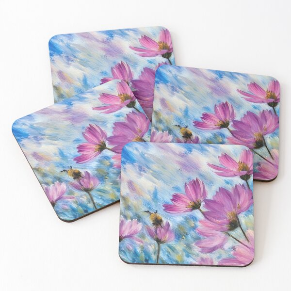 Item preview, Pink Comos Flowers designed and sold by tomorrowsart.