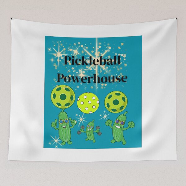 Item preview, Pickleball Powerhouse - Funny Pickle Characters Sports Humor Art designed and sold by Extremeallie.