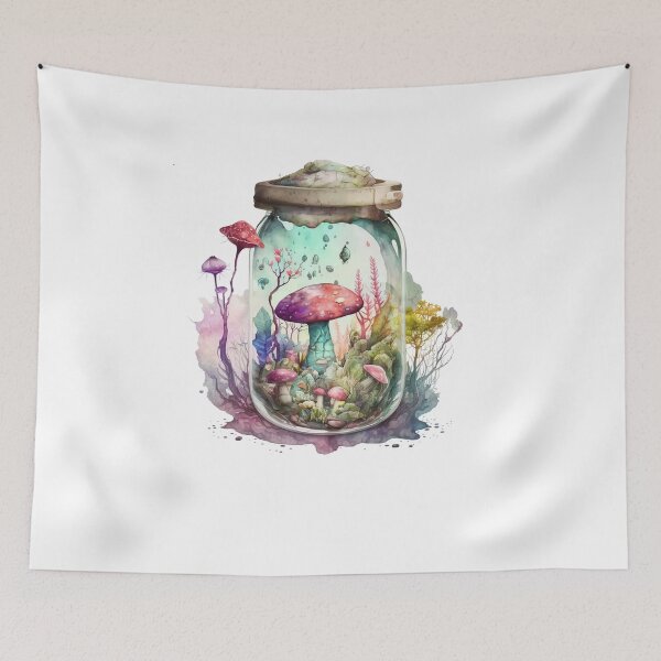Item preview, Mushroom Jar designed and sold by Sweetvoilet.