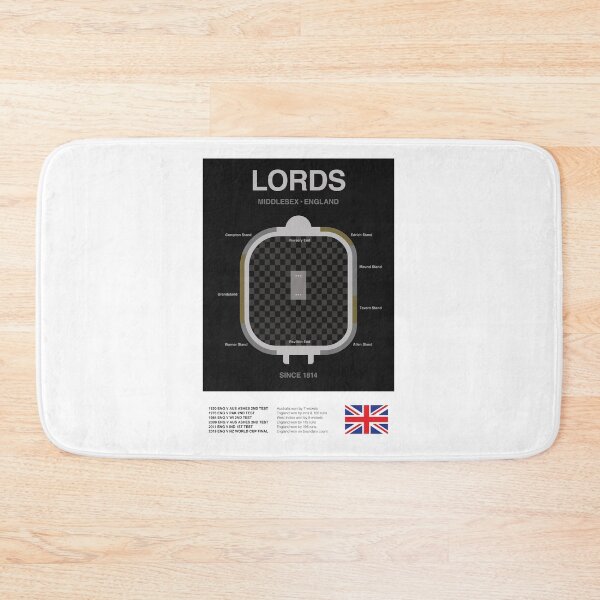 Item preview, Minimalist Lords Cricket Ground Line Print designed and sold by The Circuit Collection.