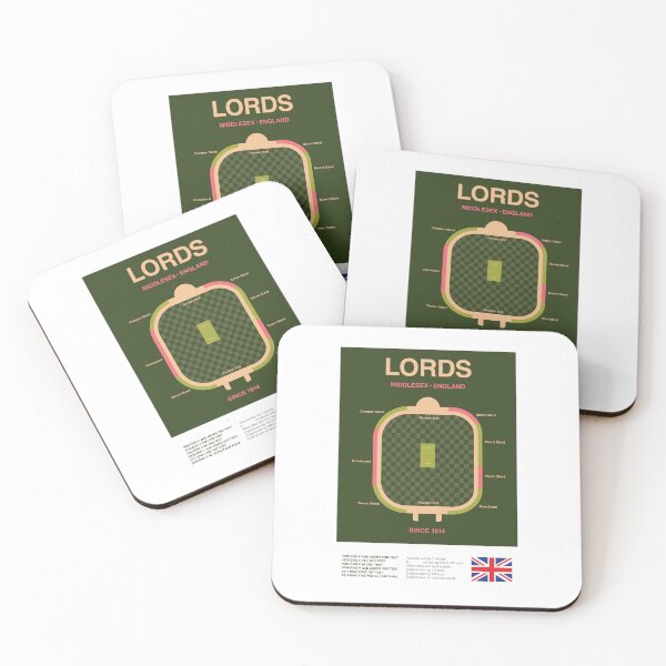 Item preview, Minimalist Lords Cricket Ground Line Print designed and sold by The Circuit Collection.