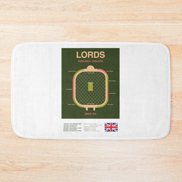 Item preview, Minimalist Lords Cricket Ground Line Print designed and sold by The Circuit Collection.