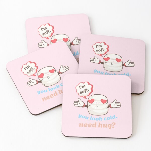 Item preview, Soft Marshmallow Cute Hug designed and sold by heyyoyeah63.