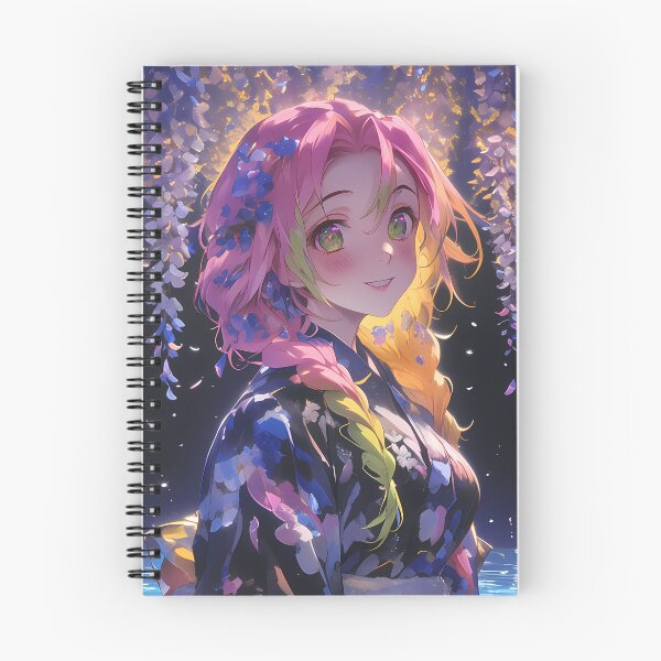 Item preview, Mitsuri Kanroji Demon Slayer Anime Girl Wisteria Blossom Glow Sakura Radiance designed and sold by thedarvills.