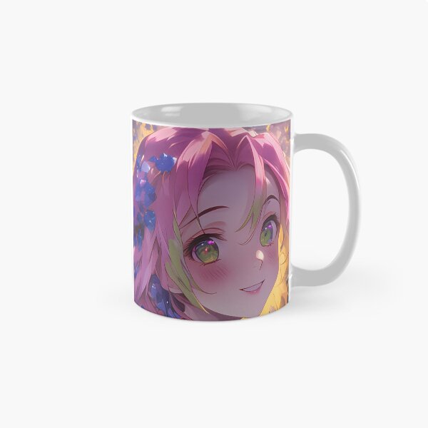 Item preview, Mitsuri Kanroji Demon Slayer Anime Girl Wisteria Blossom Glow Sakura Radiance designed and sold by thedarvills.